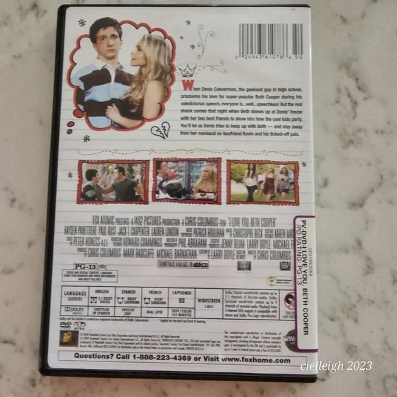 📽3 for $10 movies📽 I Love You, Beth Cooper DVD - Picture 3 of 4